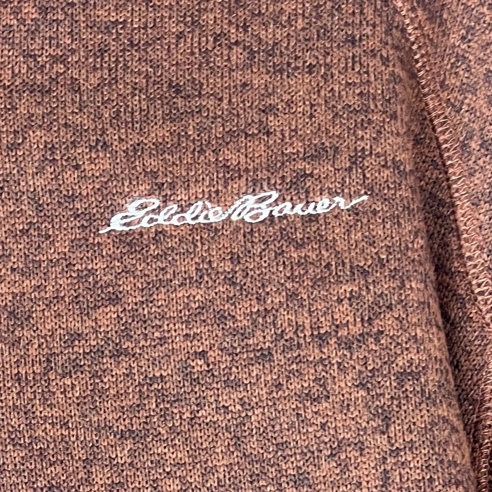 Eddie Bauer Sweater Mens 2XL Long Sleeve 1/4 Zip Pullover Deep Burgundy Outdoors